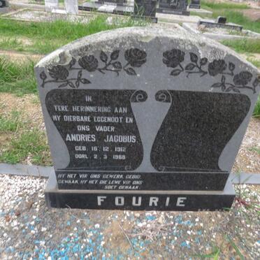 FOURIE Andries Jacobus 1912-1968