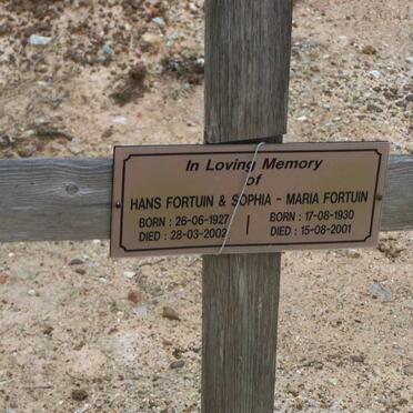 FORTUIN Hans 1927-2002 &amp; Sophia-Maria 1930-2001