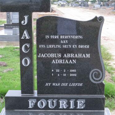 FOURIE Jacobus Abraham Adriaan 1985-2002