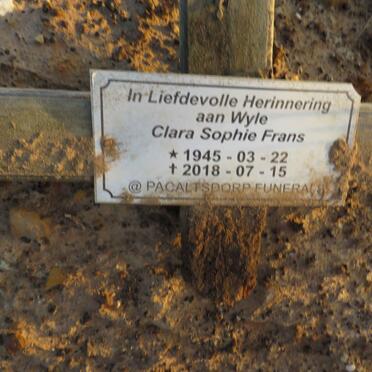 FRANS Clara Sophie 1945-2018 