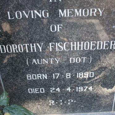 FISCHHOEDER Dorothy 1890-1974