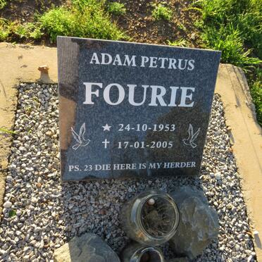 FOURIE Adam Petrus 1953-2005