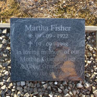FISHER Martha 1922-1998