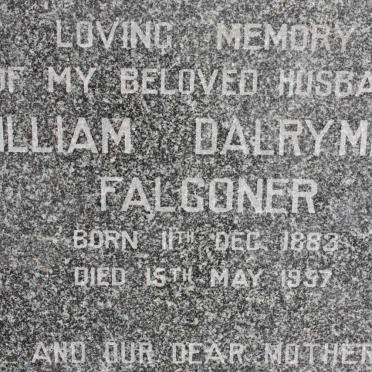 FALCONER William Dalrymple 1883-1957