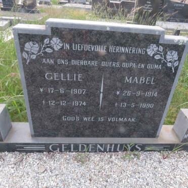 GELDENHUYS Gellie 1907-1974 & Mabel 1914-1990