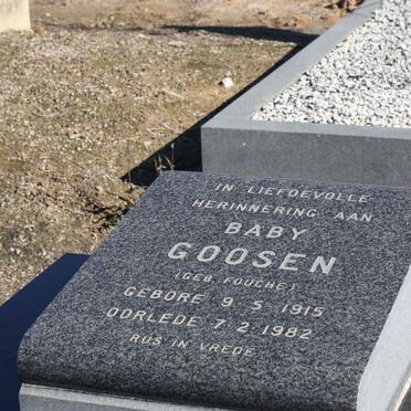 GOOSEN Baby nee FOUCHE 1915-1982