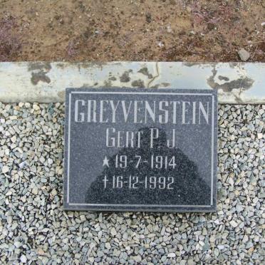 GREYVENSTEIN Gert P.J. 1914-1992