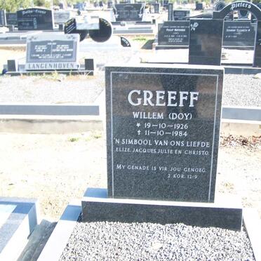 GREEFF Willem 1926-1984