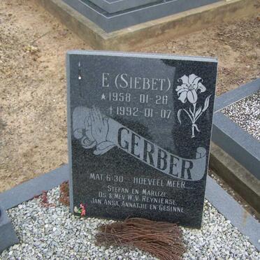 GERBER E. 1958-1992