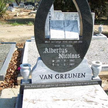 GREUNEN Albertus Nicolaas, van 1962-1983
