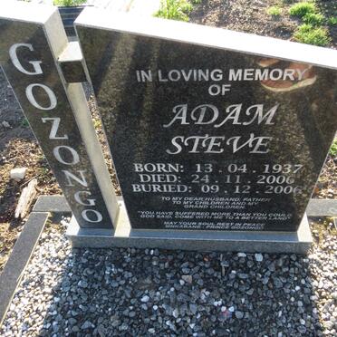 GOZONGO Adam Steve 1937-2006