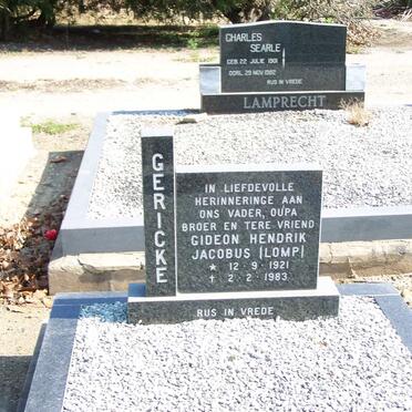 GERICKE Gideon Hendrik Jacobus 1921-1983