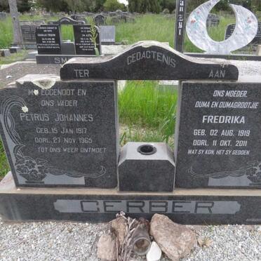 GERBER Petrus Johannes 1917-1965 &amp; Fredrika 1919-2011