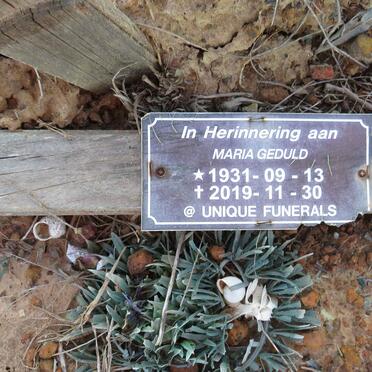 GEDULD Maria 1931-2019