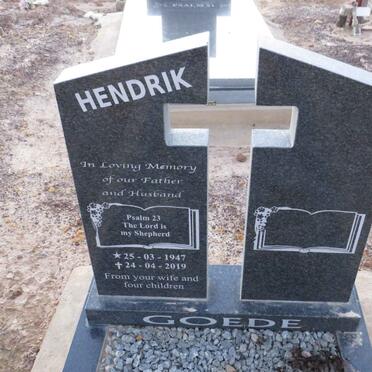 GOEDE Hendrik 1947-2019