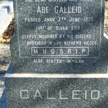 GALLEID Abe -1959