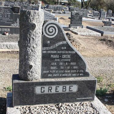GREBE Mara nee STANDER 1920-1961