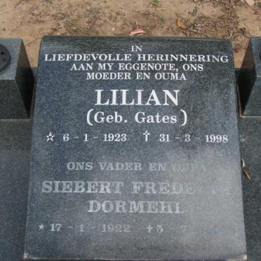 GROBBELAAR Siebert Frederik Dormehl 1922-2002 &amp; Lilian GATES 1923-1998 