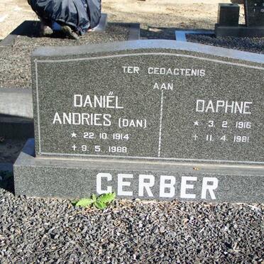 GERBER Daniël Andries 1914-1988  &amp; Daphne  1916-1981