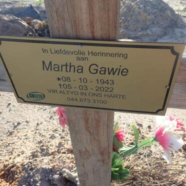 GAWIE Martha 1943-2022