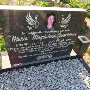 GELDEBLOEM Maria Magdalena 1961-2018