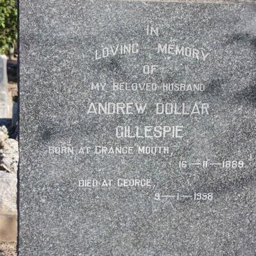 GILLESPIE Andrew Dollar 1889-1958