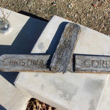 GORDON Christina 192?-