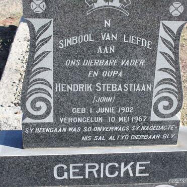 GERICKE Hendrik Stebastiaan 1902-1967