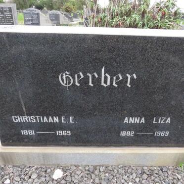 GERBER Christiaan E.E. 1881-1969 &amp; Anna Liza 1882-1969