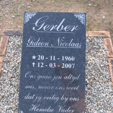 GERBER Gideon Nicolaas 1960-2007
