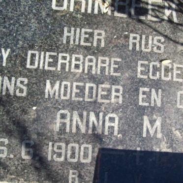 GRIMBEEK Anna M. 1900-1982 