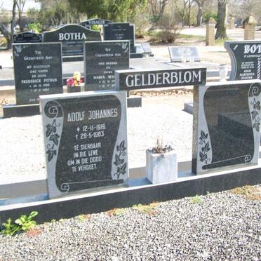 GELDERBLOM Adolf Johannes 1916-1983