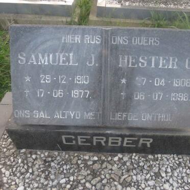 GERBER Samuel J. 1910-1977 & Hester C. 1908-1998