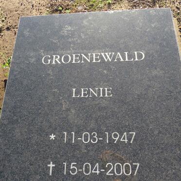 GROENEWALD Lenie 1947-2007