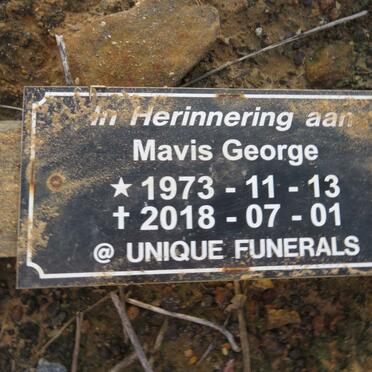 GEORGE Mavis 1973-2018