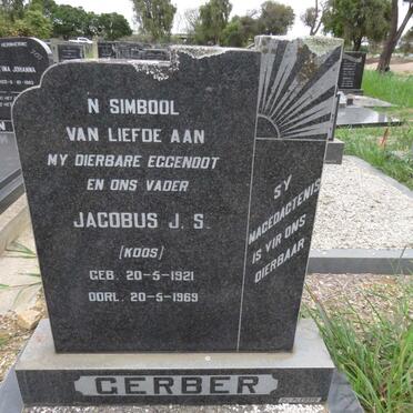 GERBER Jacobus J.S. 1921-1969