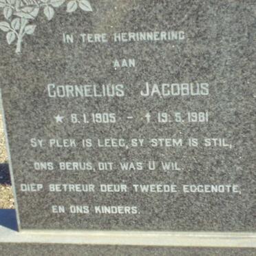 GREBE Cornelius Jacobus 1905-1981