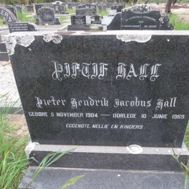 HALL Pieter Hendrik Jacobus 1904-1969