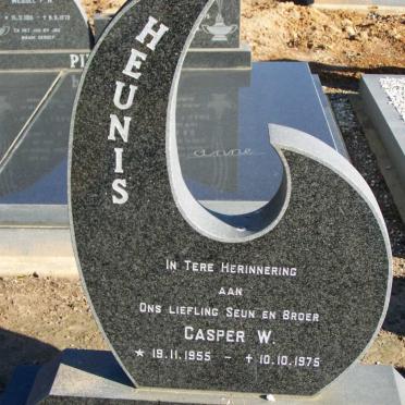 HEUNIS   Casper W. 1955-1975