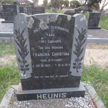 HEUNIS Francina Christina nee STRYDOM 1923-1974