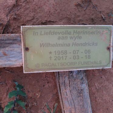 HENDRICKS Wilhelmina 1958-2017