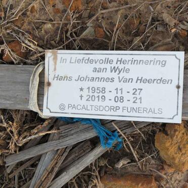 HEERDEN Hans Johannes, van 1958-2019
