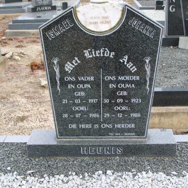 HEUNIS Ismael 1917-1986 &amp; Johanna 1923-1988