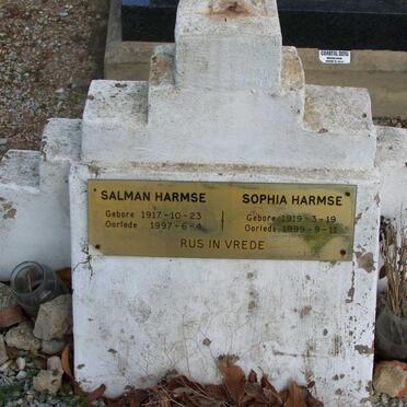 HARMSE Salman 1917-1997 &amp; Sophia 1919-1999