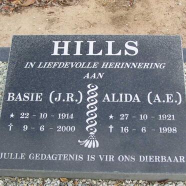 HILLS J.R. 1914-2000 &amp; A.E. 1921-1998