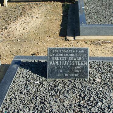 HUYSSTEEN Ernest Edward, van 1903-1977