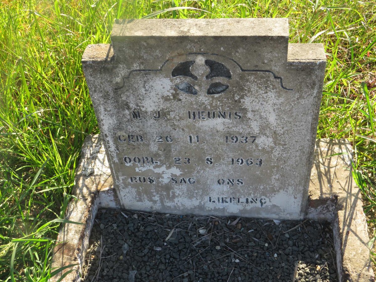 HEUNIS M.J. 1937-1963