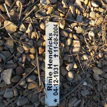 HENDRICKS Rinie 1931-2004