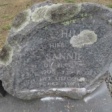 HI?? Sannie nee DU PLESSIS 1908-1983