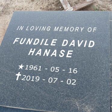 HANASE Fundile David 1961-2019